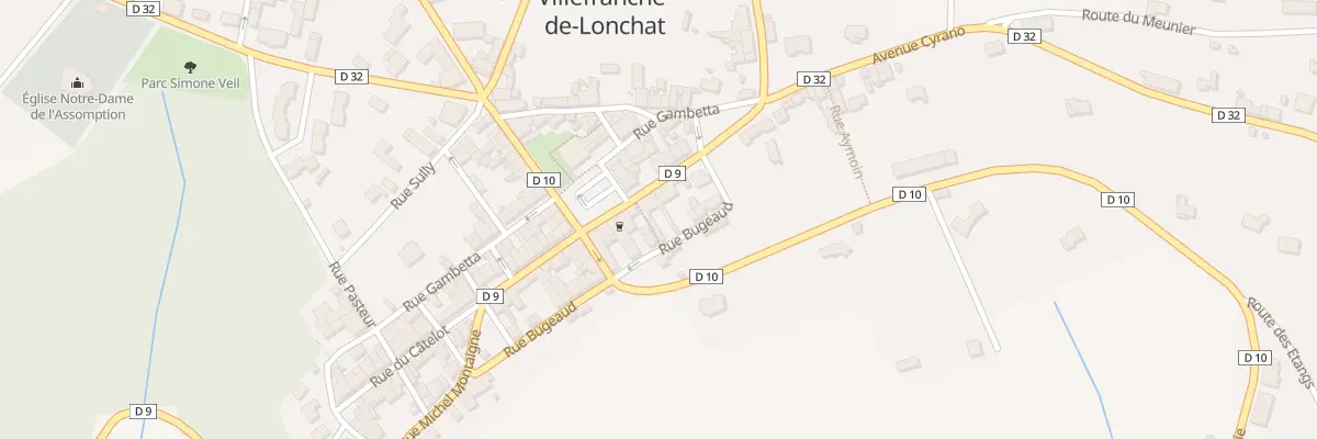 Plan du 14 Rue Michel de Montaigne à Villefranche-de-Lonchat