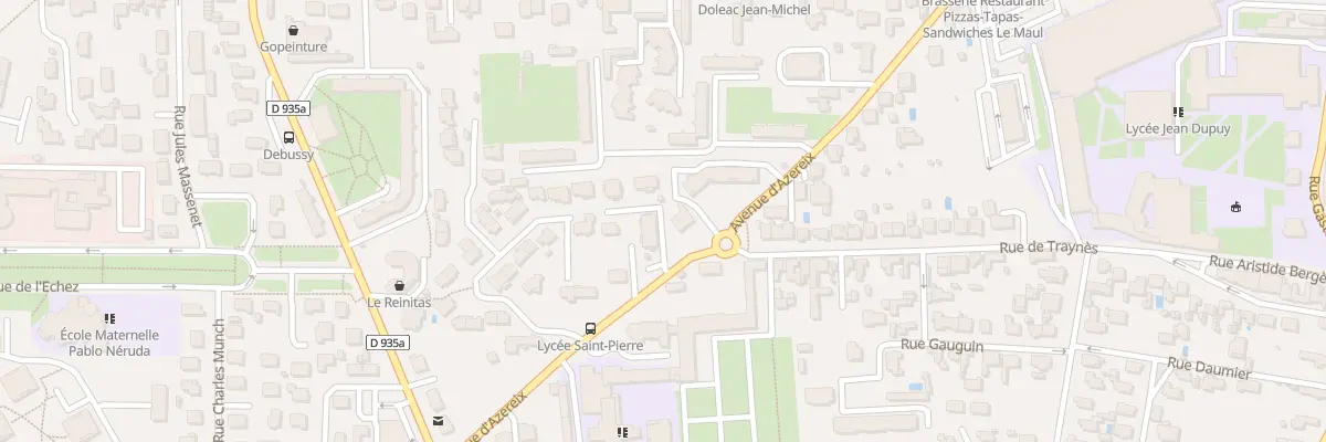 Plan du 23 Av d’Azereix à Tarbes