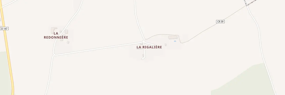 Plan du 1 La Rigalière à Roiffé