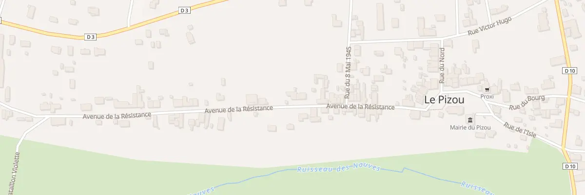 Plan du 35 Av de la Résistance au Pizou