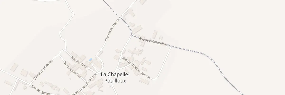Plan du 9 Rue de la Galandiere Pouilloux à La Chapelle-Pouilloux