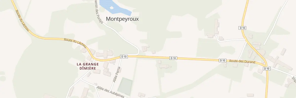 Plan du 147 Rte des Durands à Montpeyroux