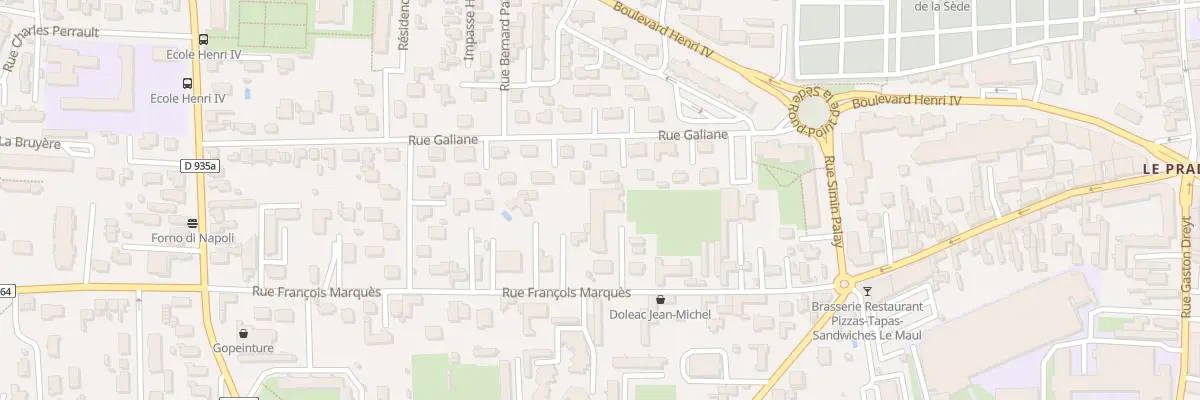Plan du 13B Rue François Marquès à Tarbes