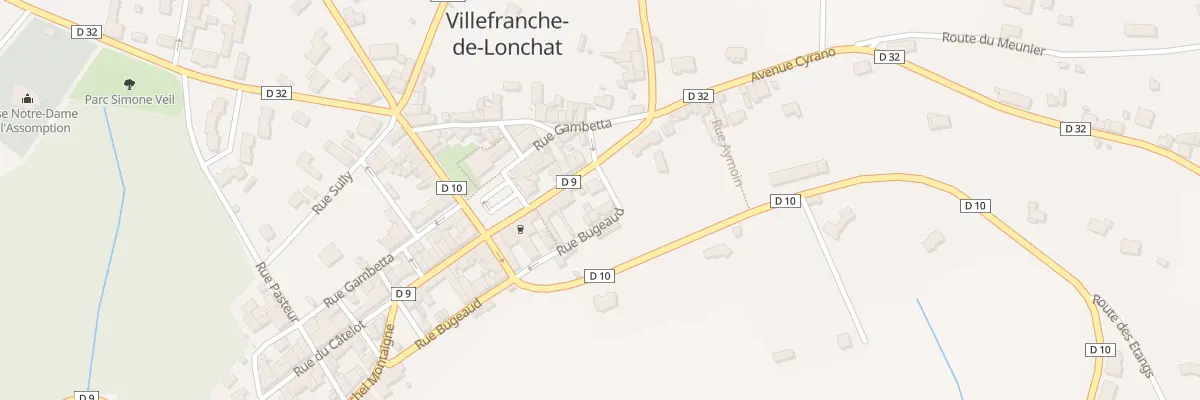 Plan du 30 Rue Bugeaud à Villefranche-de-Lonchat
