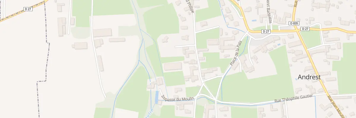 Plan du 3 Rue Gerard Philippe à Andrest