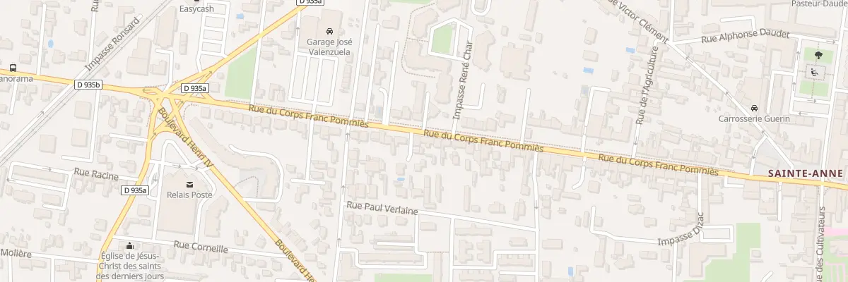 Plan du 67B Rue Corps Franc Pommies à Tarbes