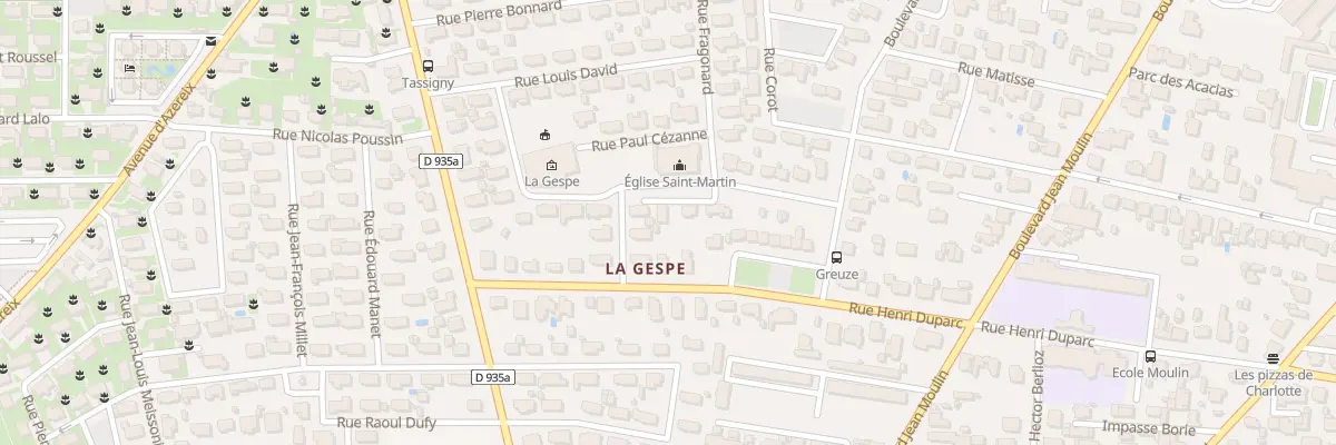 Plan du 6 Rue Cezanne à Tarbes