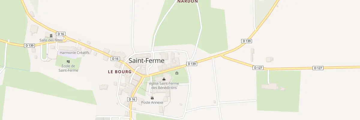Plan du 20 Le Bourg à Saint-Ferme