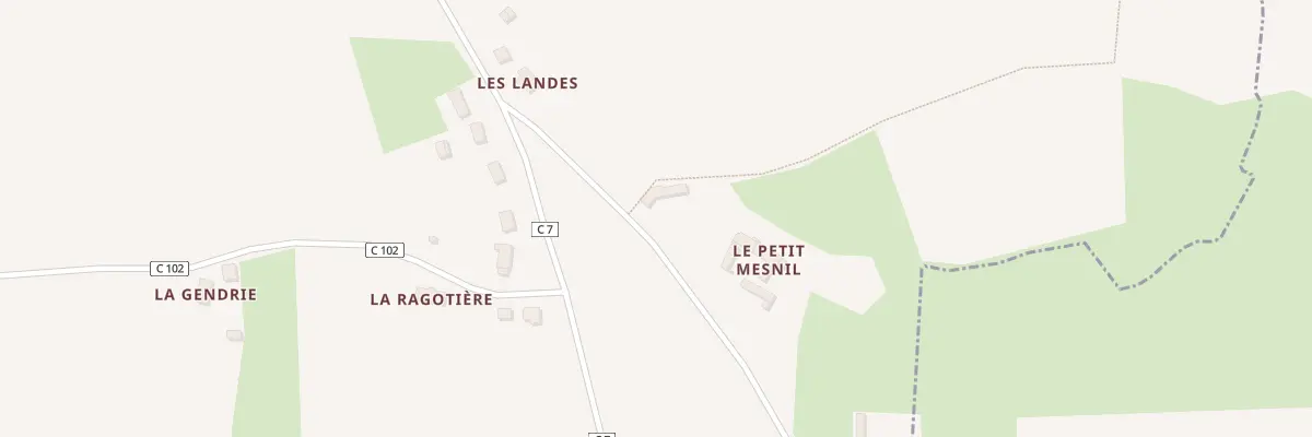 Plan du 3 Les Landes à Saint-Ouen-de-Mimbré