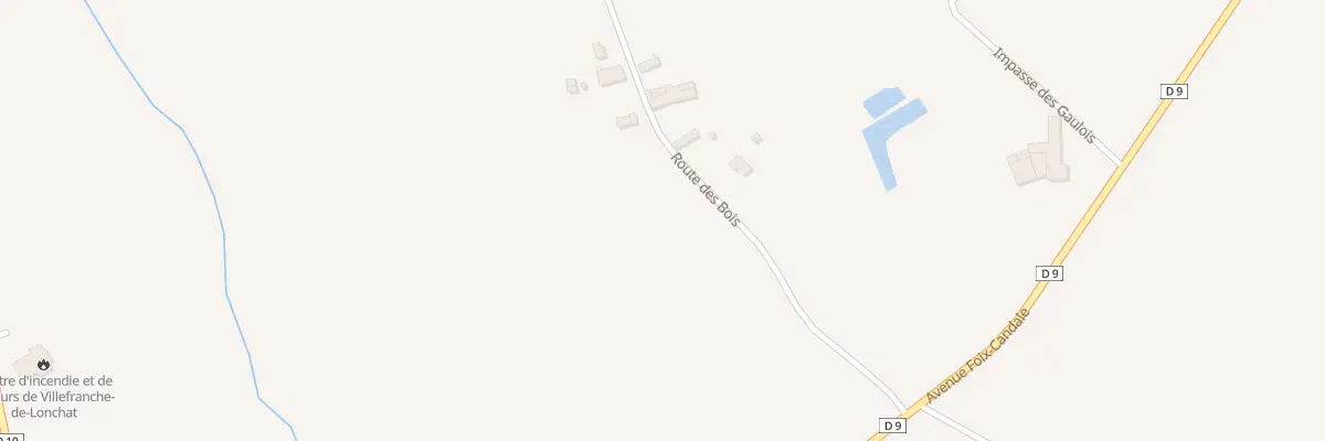 Plan du 225 Rte des Bois à Villefranche-de-Lonchat