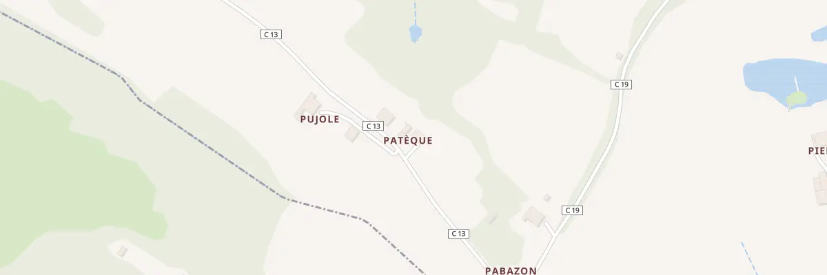 Plan du 5335 Pateque à Aignan