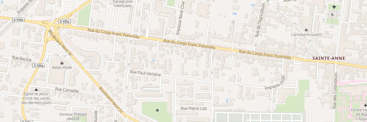 Plan du 59 Rue Corps Franc Pommies à Tarbes