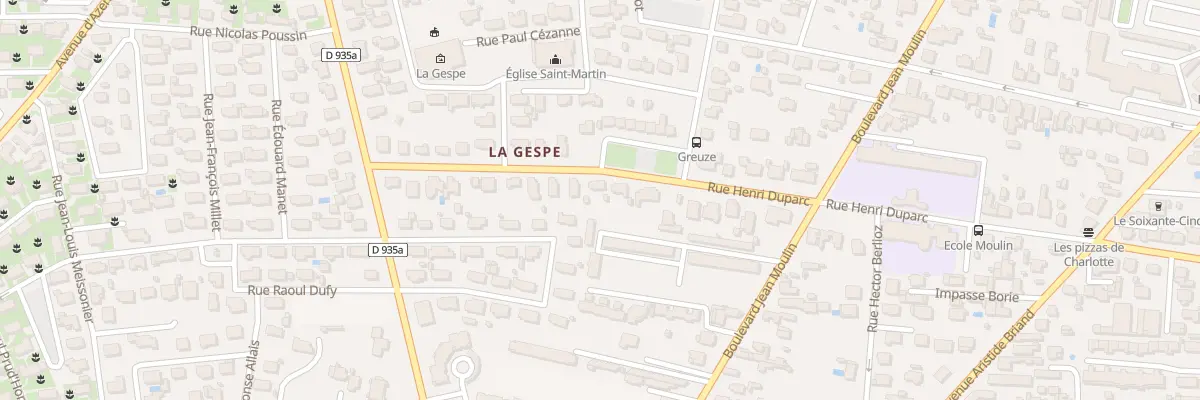 Plan du 19 Rue Henri Duparc à Tarbes