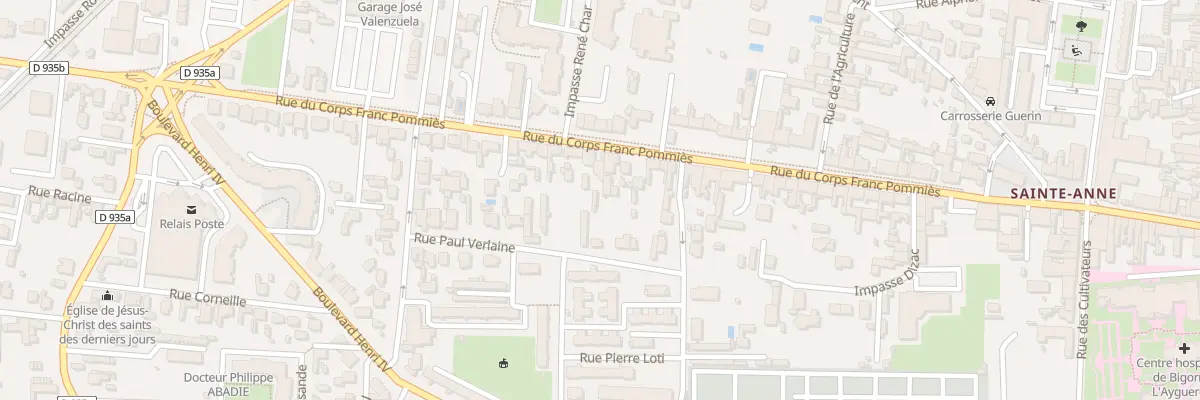 Plan du 57 Rue Corps Franc Pommies à Tarbes
