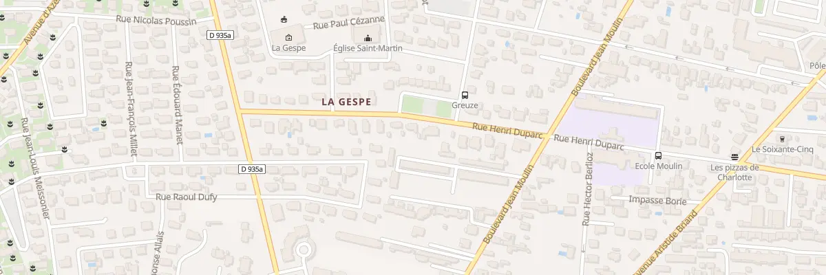 Plan du 17 Rue Henri Duparc à Tarbes