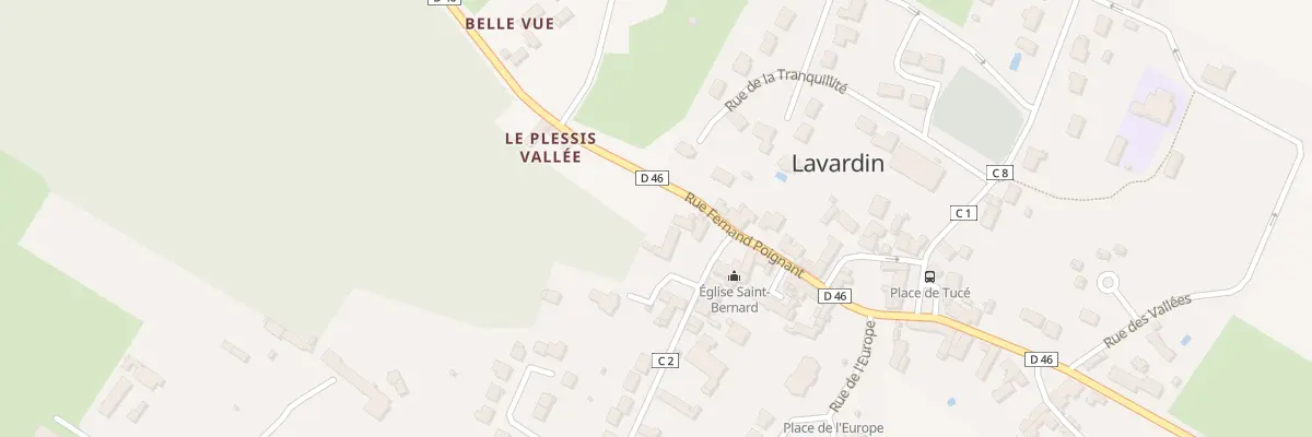 Plan du 2 Pl des Tisserands à Lavardin
