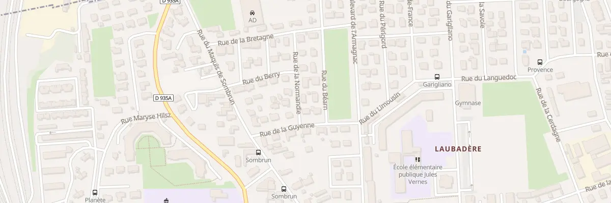 Plan du 4 Rue de la Normandie à Tarbes