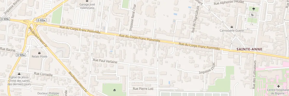 Plan du 51 Rue Corps Franc Pommies à Tarbes