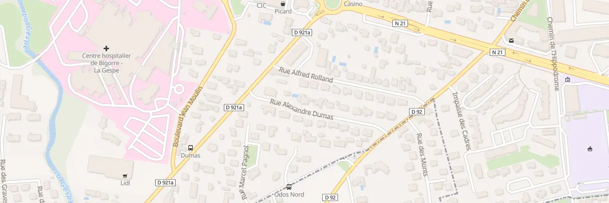 Plan du 4 Rue Alexandre Dumas à Tarbes