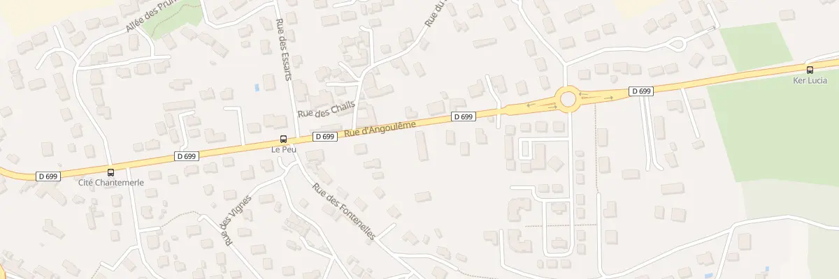 Plan du 64 Rte d’Angoulême à Nersac