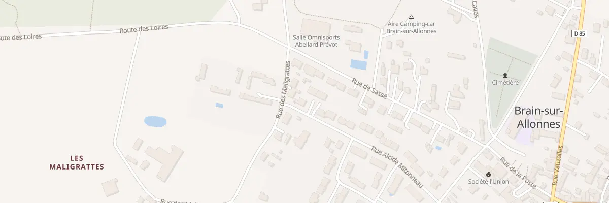 Plan du 38 Rue Alcide Mitonneau à Brain-sur-Allonnes