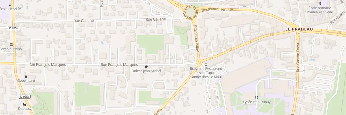 Plan du 7 Rue François Marquès à Tarbes