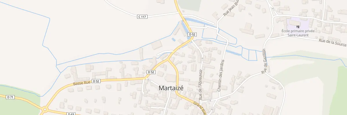 Plan du 2 Rue de Château-ganne à Martaizé