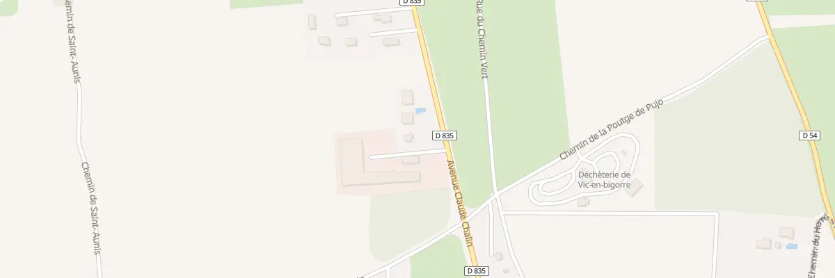 Plan du 80 Av Claude Chalin Anct Tarbes à Vic-en-Bigorre