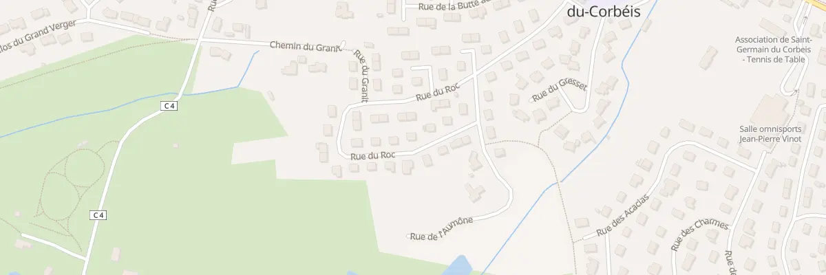 Plan du 33 Rue du Roc à Saint-Germain-du-Corbéis