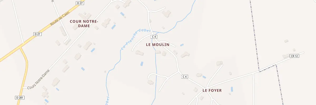 Plan du 5025 Cour du Moulin à Vauville
