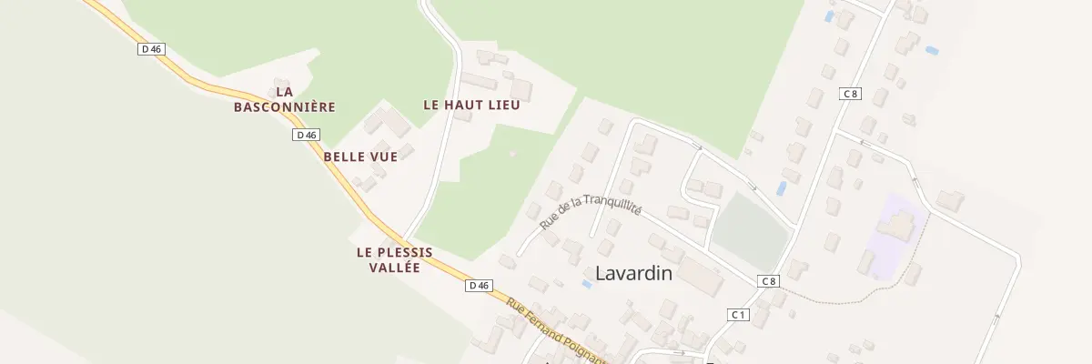 Plan du 8 Rue de la Tranquillite à Lavardin