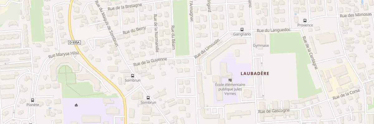 Plan du 15 Bd de l’Armagnac à Tarbes