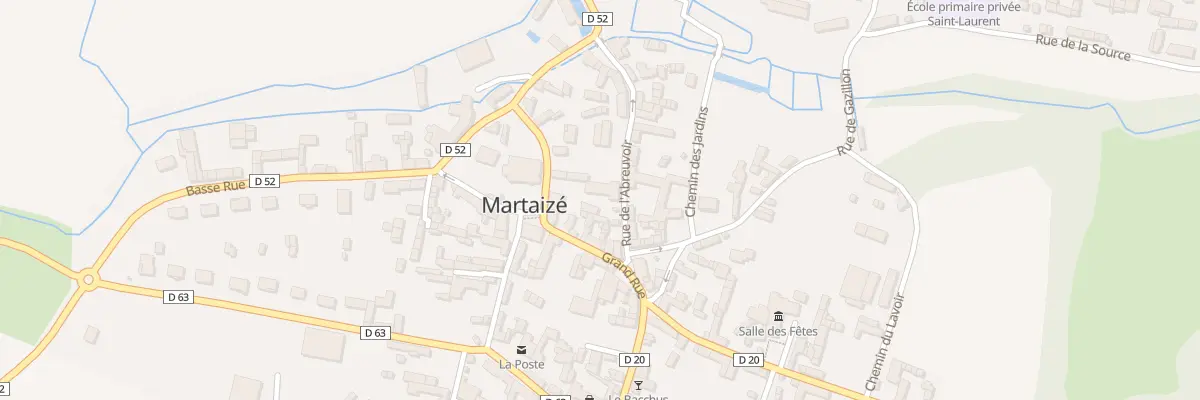 Plan du 1 Rue de l’Abreuvoir à Martaizé