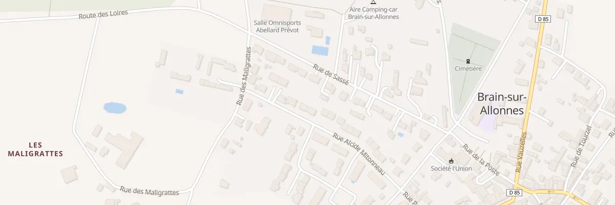 Plan du 28 Rue Alcide Mitonneau à Brain-sur-Allonnes