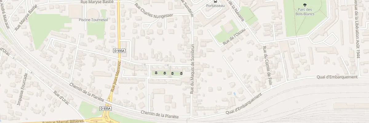 Plan du 1 Rue Georges Guynemer à Tarbes
