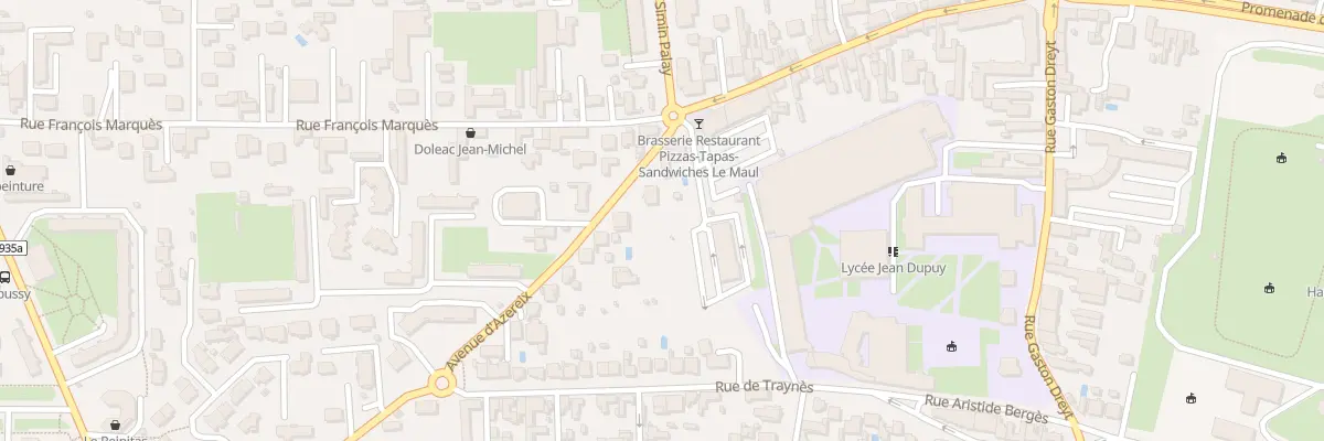Plan du 4 Av d’Azereix à Tarbes