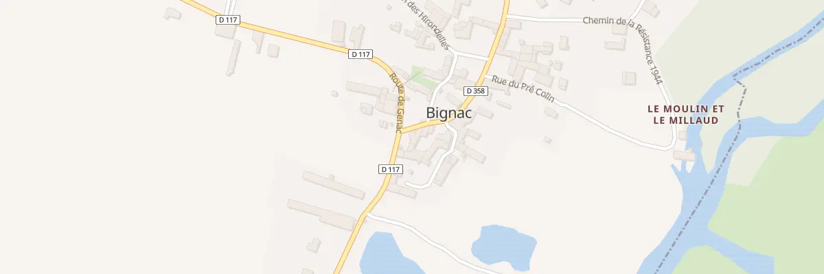 Plan du 14 Rte de Genac à Genac-Bignac