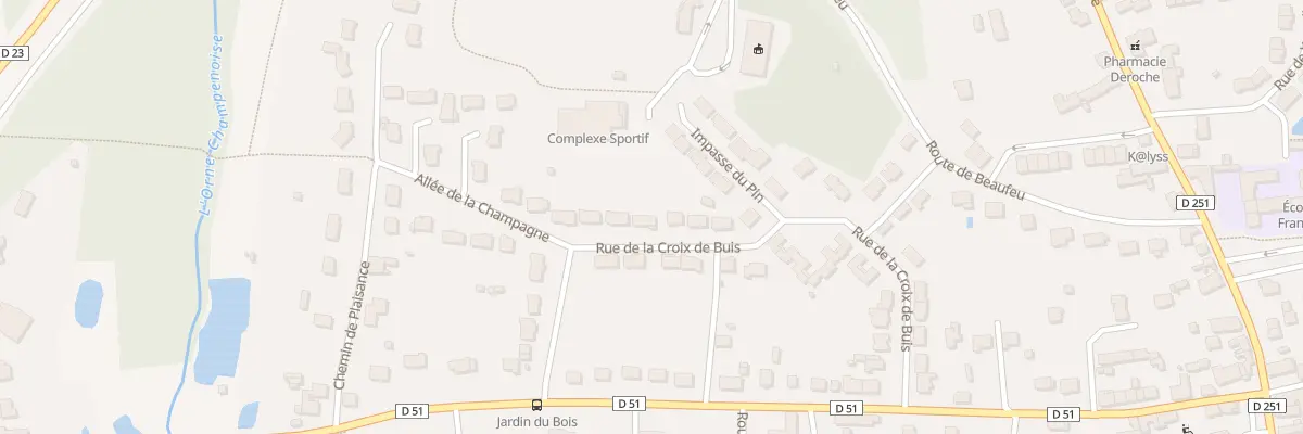 Plan du 28 Rue de la Croix De Buis à Roëzé-sur-Sarthe