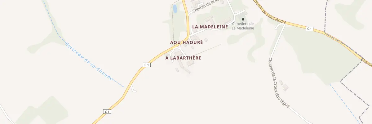Plan du 5015 A Labarthere à Ladevèze-Ville