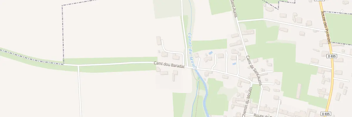 Plan du 14 Cami Dou Baradat à Pujo