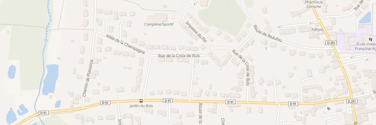 Plan du 43 Rue de la Croix De Buis à Roëzé-sur-Sarthe