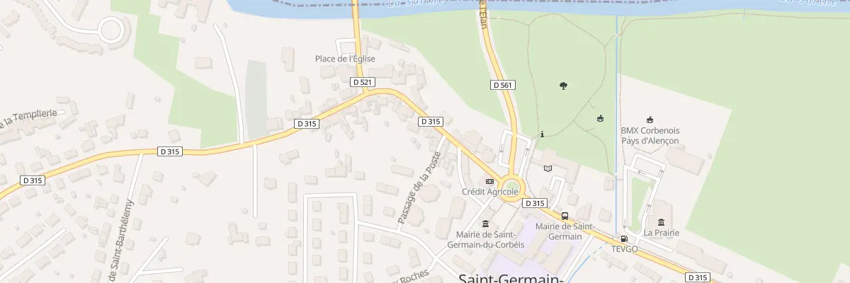 Plan du 20 Rue du Général Leclerc à Saint-Germain-du-Corbéis
