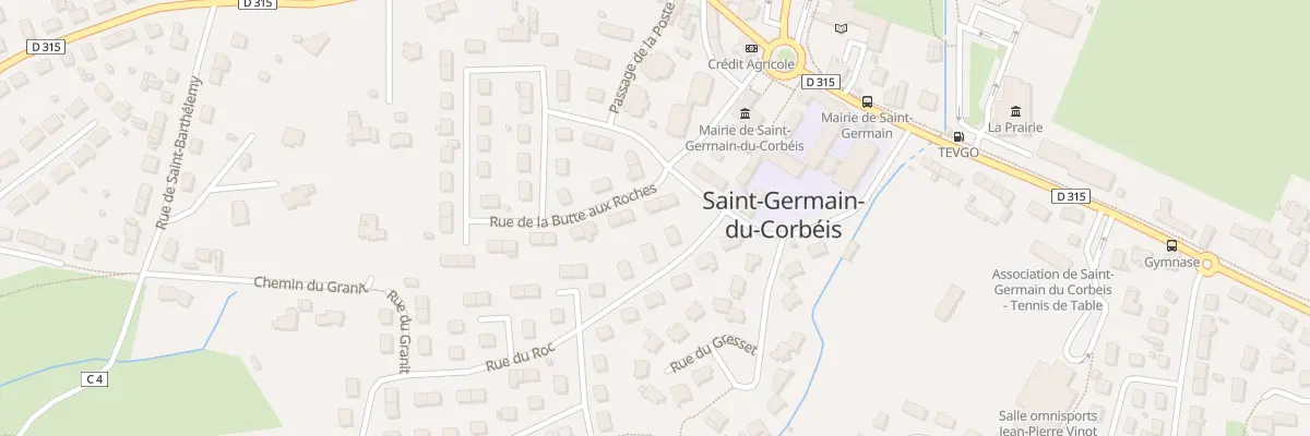 Plan du 3 Rue de la Butte aux Roches à Saint-Germain-du-Corbéis