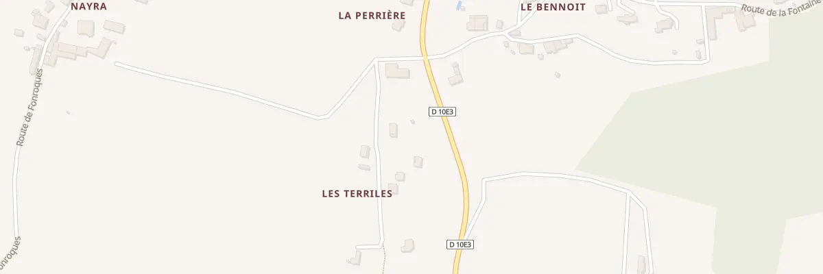 Plan du 8 Che des Terriles à Montcaret