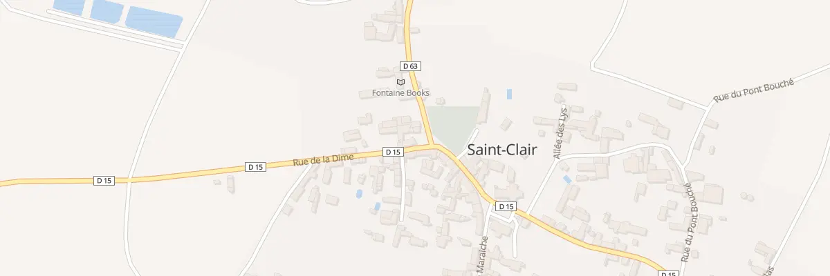 Plan du 1 Rue de la Fontaine à Saint-Clair