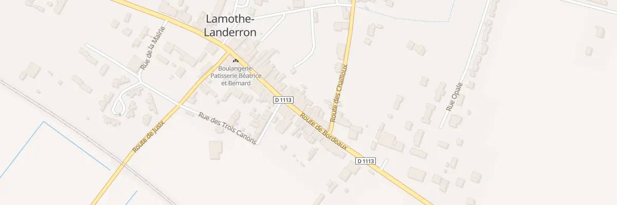 Plan du 1092 Rte de Bordeaux à Lamothe-Landerron
