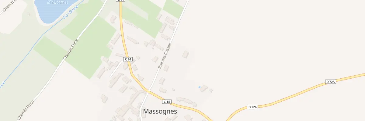 Plan du 10 Rue des Cosses à Massognes