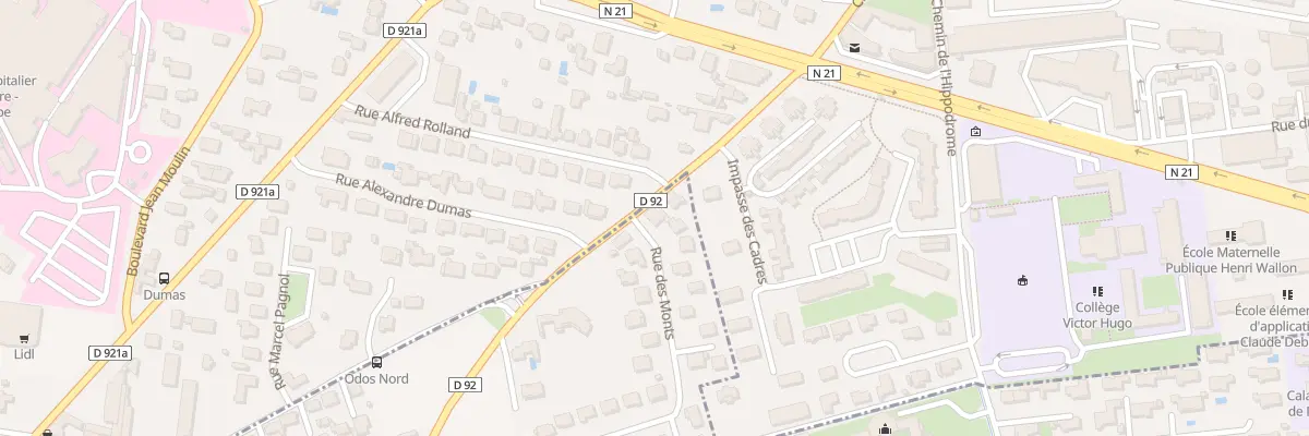 Plan du 103 Rte de Tarbes à Odos