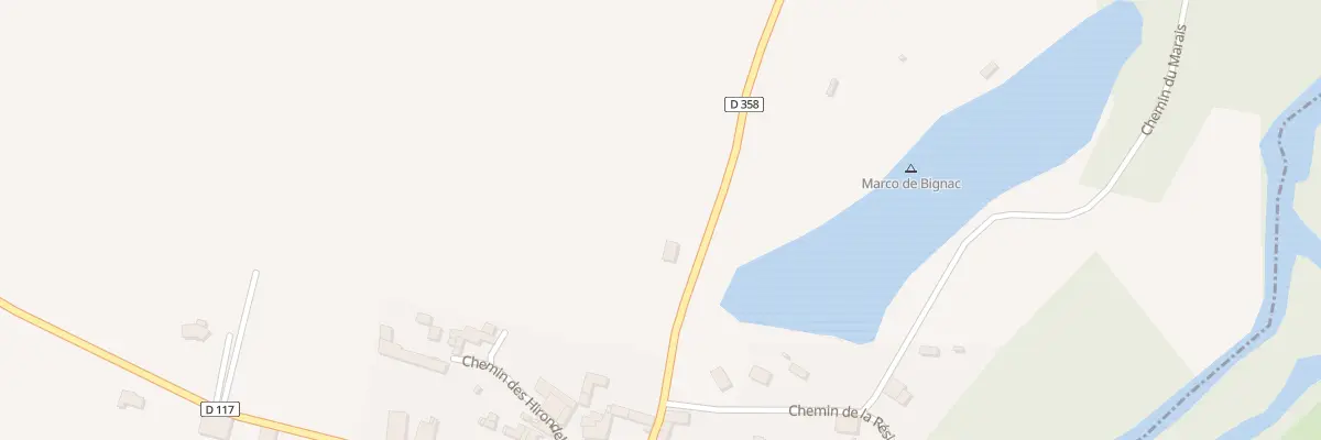 Plan du 23 Rte du Sablon à Genac-Bignac