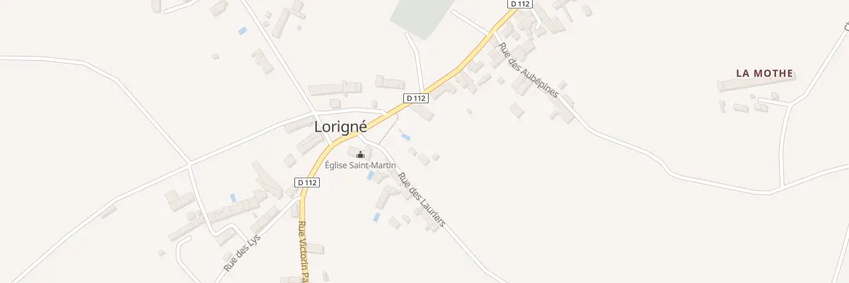 Plan du 5250 Le Bourg à Lorigné